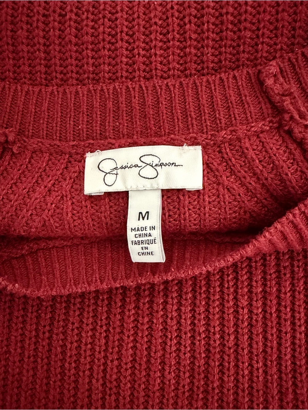 🌟 Jessica Simpson Ribbed Crewneck Sweater - Picture 4 of 7